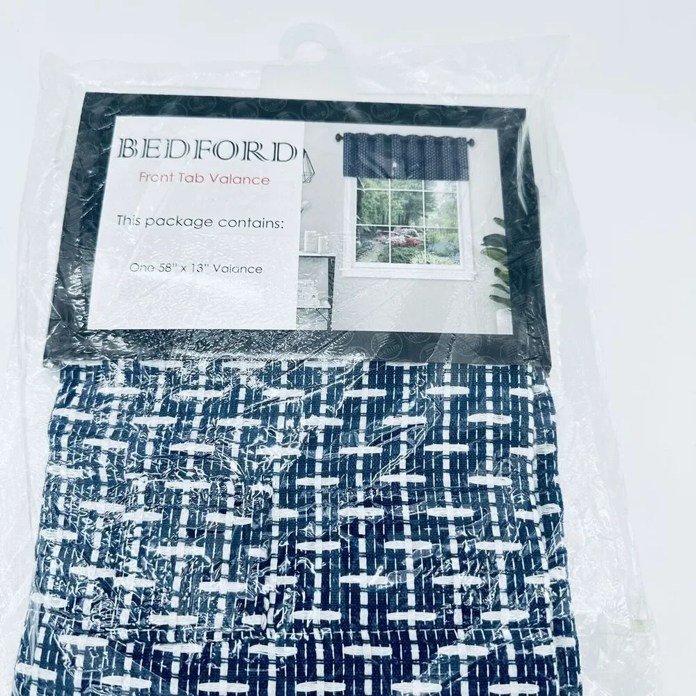 Top Treatment Navy Bedford‎ 58 'x13